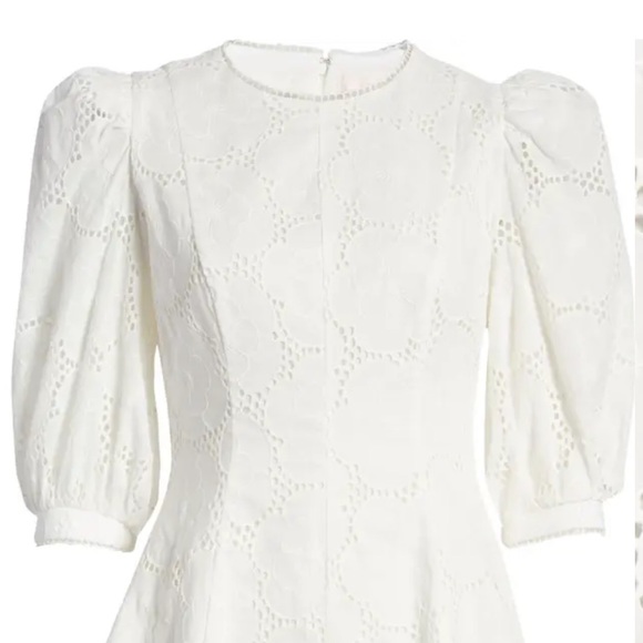 RACHEL PARCELL EYELET COTTON DRESS - Picture 3 of 6